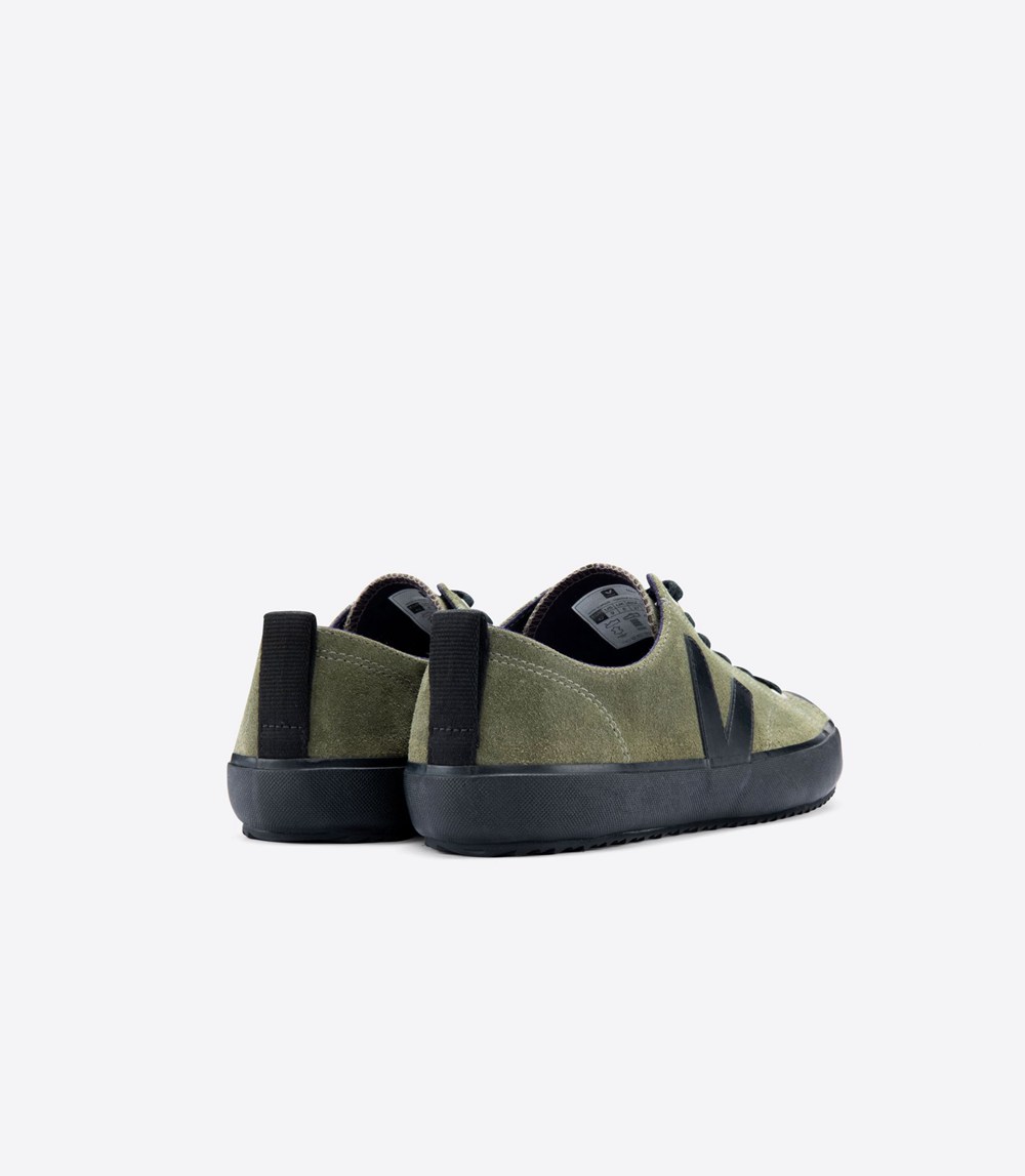 Veja Sneakers Womens - Nova Suede - Olive/Black - 4182XSAYC